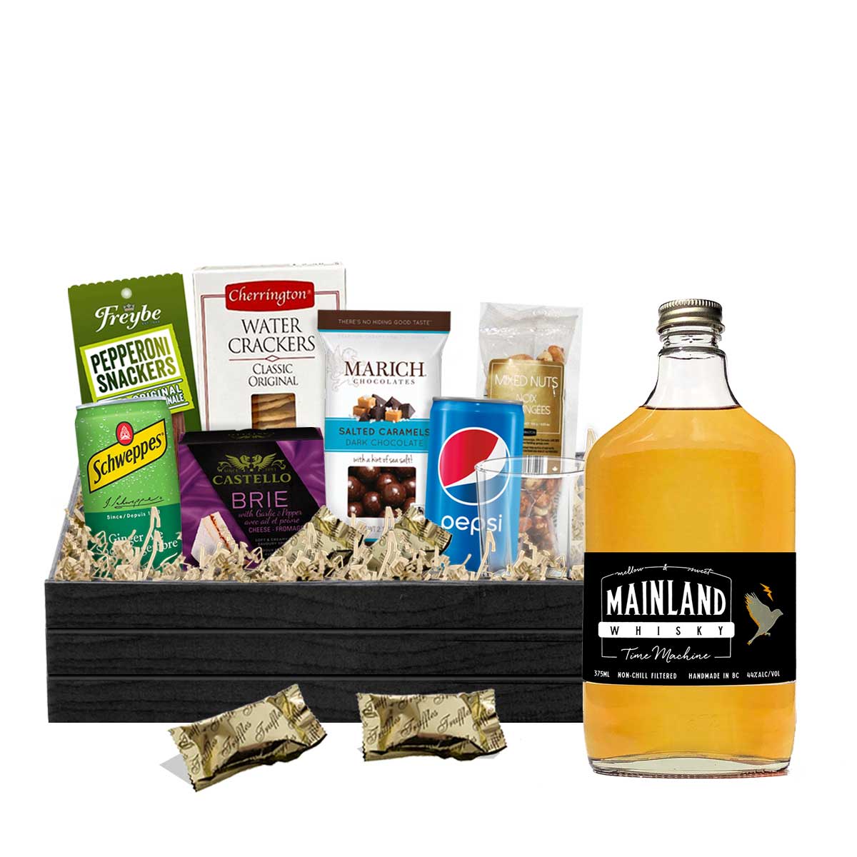 TAG Liquor Stores BC - Mainland Whisky Time machine 750ml Gift Basket