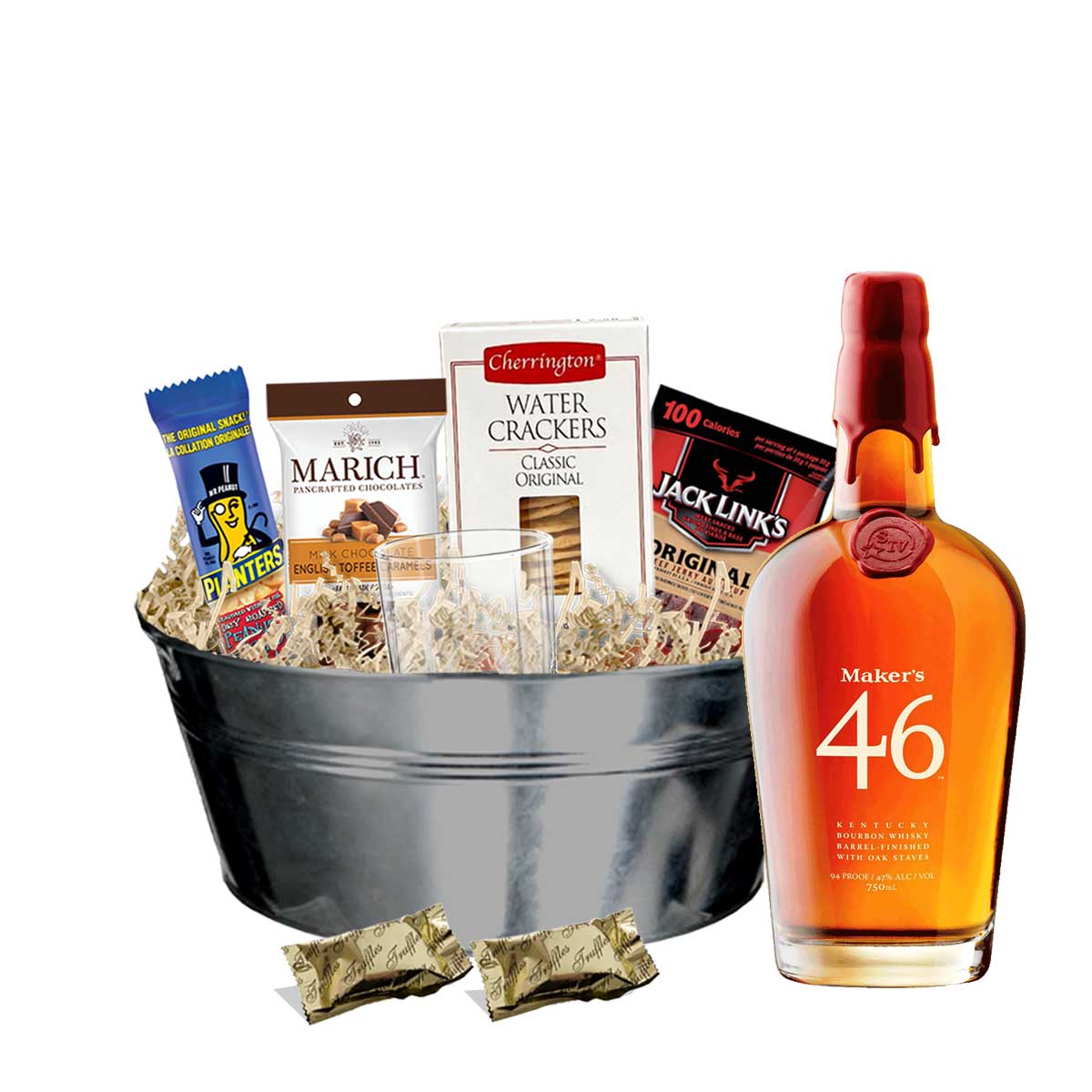 TAG Liquor Stores BC - Maker's Mark 46 Kentucky Bourbon Whisky 750ml Gift Basket