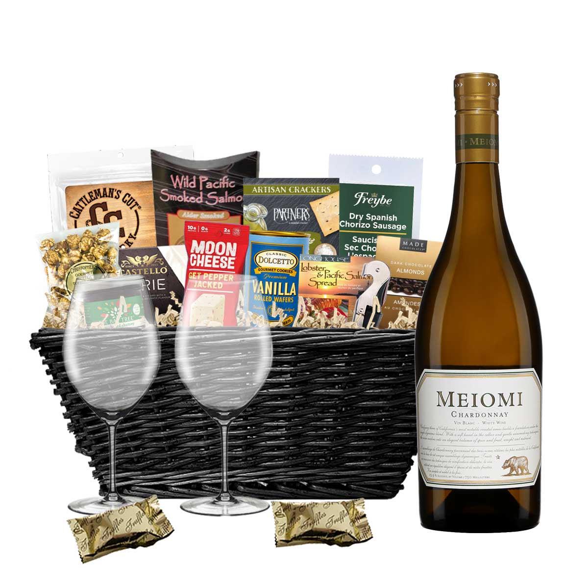 TAG Liquor Stores BC - Meiomi Chardonnay 750ml Gift Basket