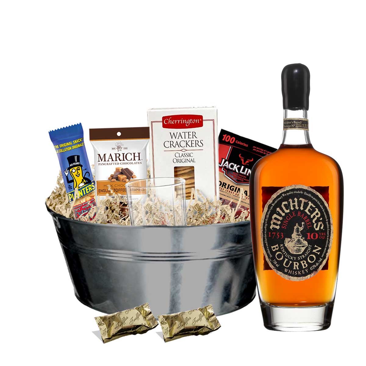 TAG Liquor Stores BC - Michter's 10 Year Single Barrel Bourbon 750ml Gift Basket