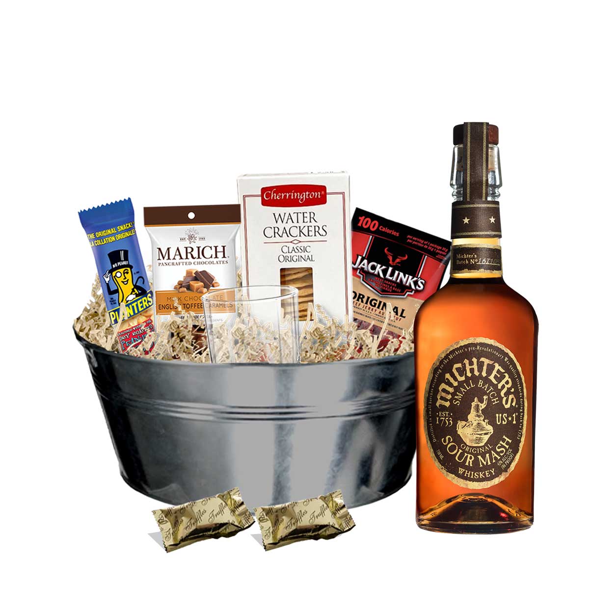 TAG Liquor Stores BC - Michter's Sour Mash Whiskey 750ml Gift Basket