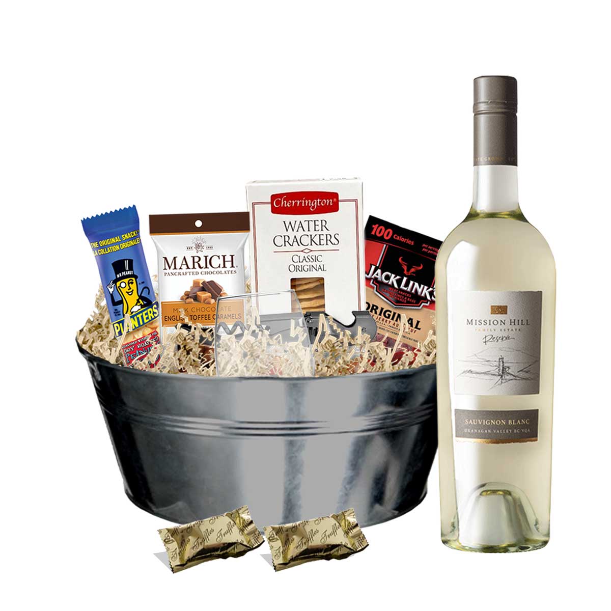 TAG Liquor Stores BC - Mission Hill Reserve Sauvignon Blanc 750ml Gift Basket