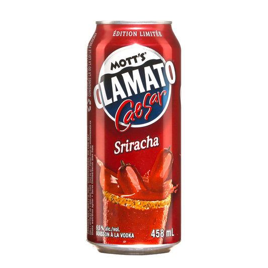 TAG Liquor Stores BC-Mott's Clamato Caesar Sriracha Single Can 458ml