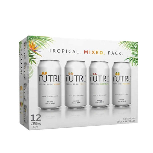 Nutrl Tropical Mixer Pack 12 Cans