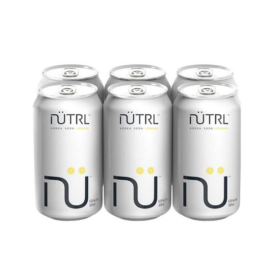 Nutrl Vodka Soda Lemon 6 Pack Cans