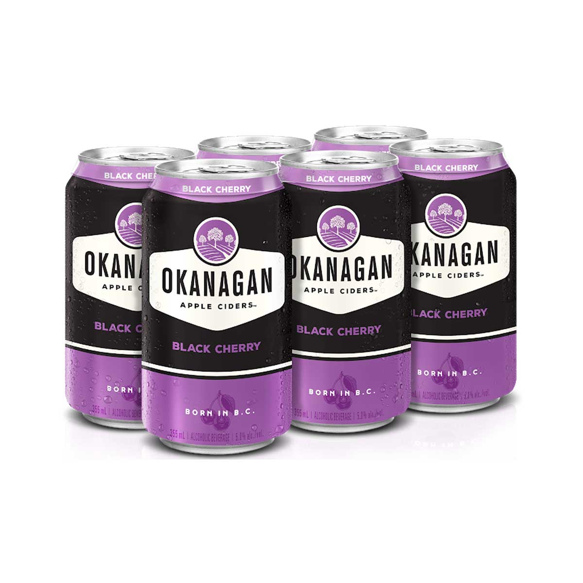 TAG Liquor Stores BC-OKANAGAN BLACK CHERRY 6 CANS
