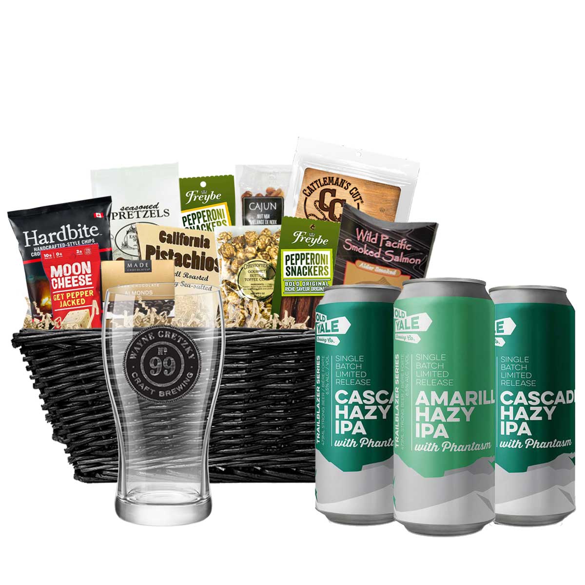 TAG Liquor Stores BC - Old Yale Brewing Hazy IPA Mixer Gift Basket 4 x Cans