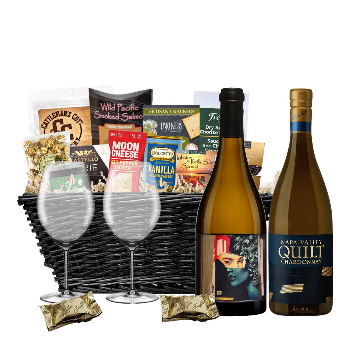 TAG Liquor Stores BC - Orin Swift Sauvignon Blanc & Quilt Chardonnay 750ml X 2 Gift Basket