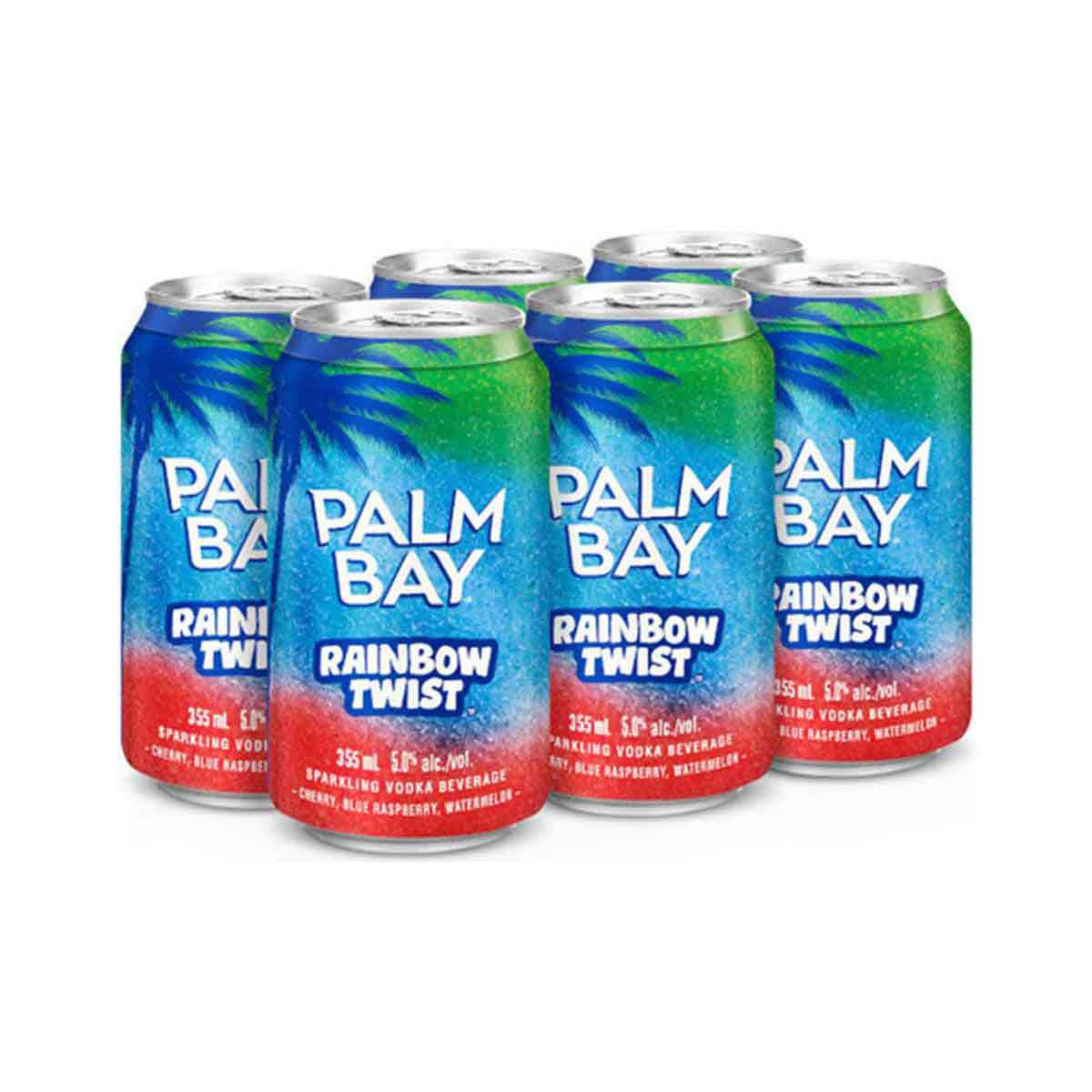 TAG Liquor Stores BC-PALM BAY RAINBOW TWIST 6 CANS