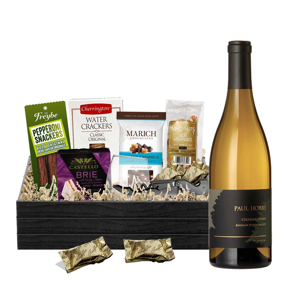 TAG Liquor Stores BC - Paul Hobbs Russian River Valley Chardonnay 750ml Gift Basket