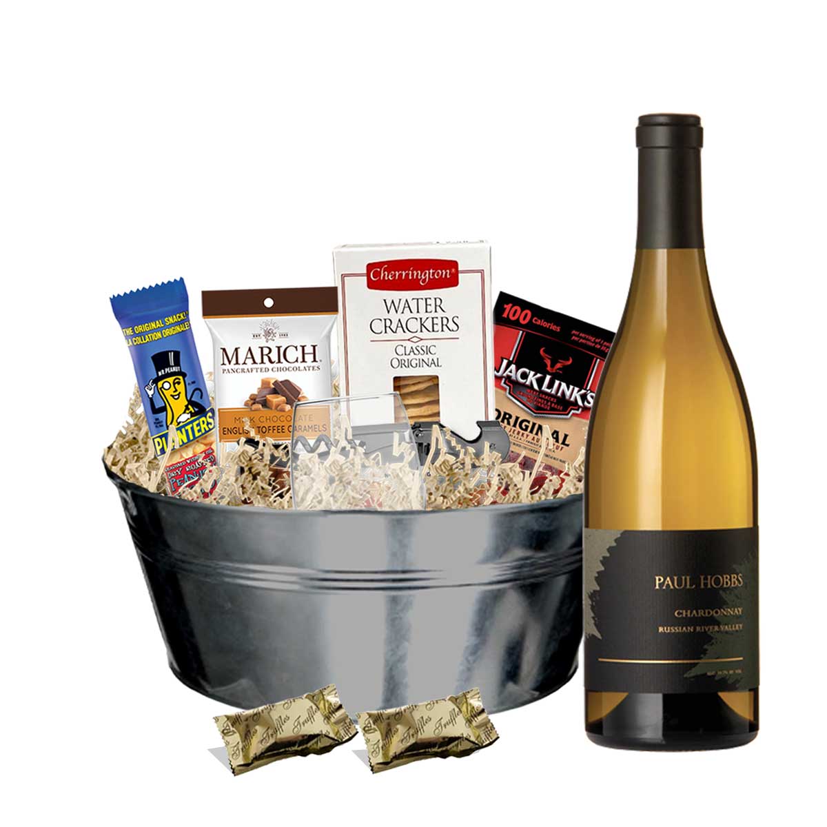 TAG Liquor Stores BC - Paul Hobbs Russian River Valley Chardonnay 750ml Gift Basket