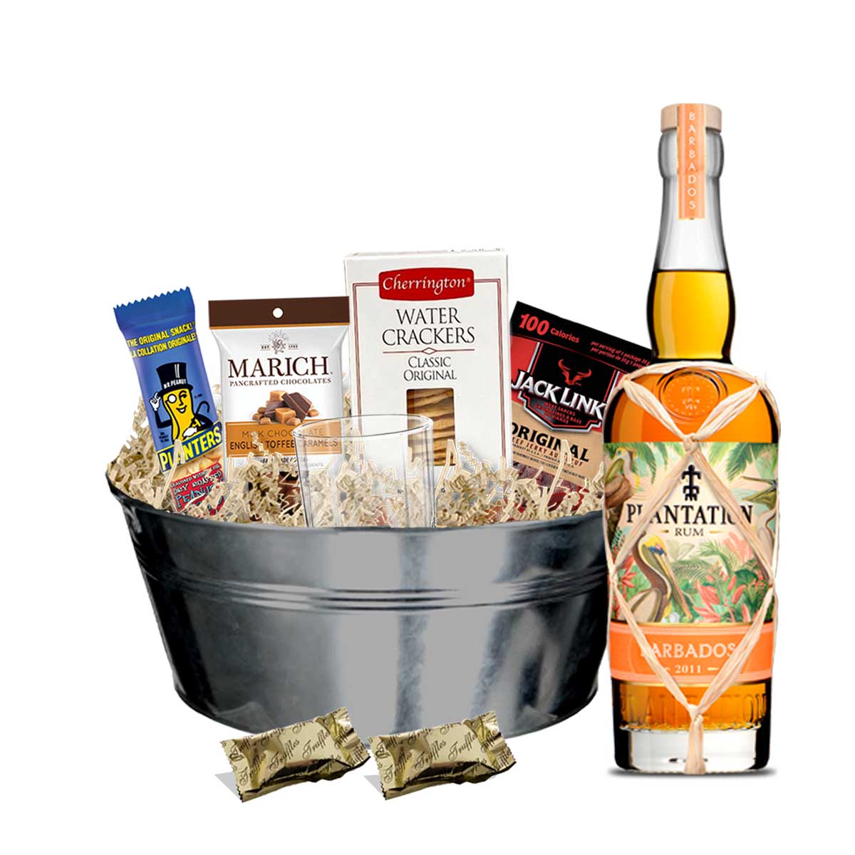 TAG Liquor Stores BC - Plantation Barbados Rum 750ml Gift Basket