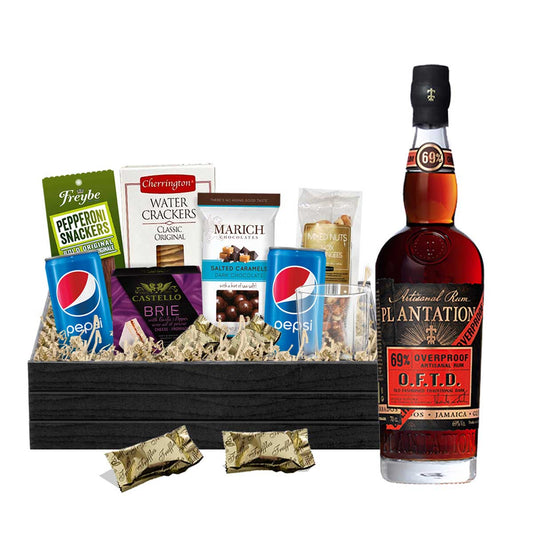 TAG Liquor Stores BC - Plantation Old Fashioned Traditional Dark Overproof Rum 750ml Gift Basket