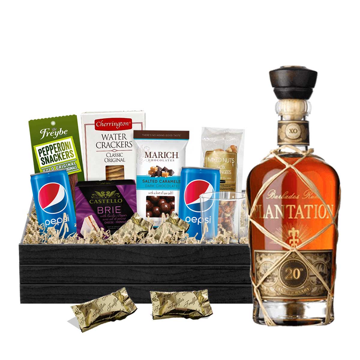 TAG Liquor Stores BC - Plantation XO 20th Anniversary Rum 750ml Gift Basket