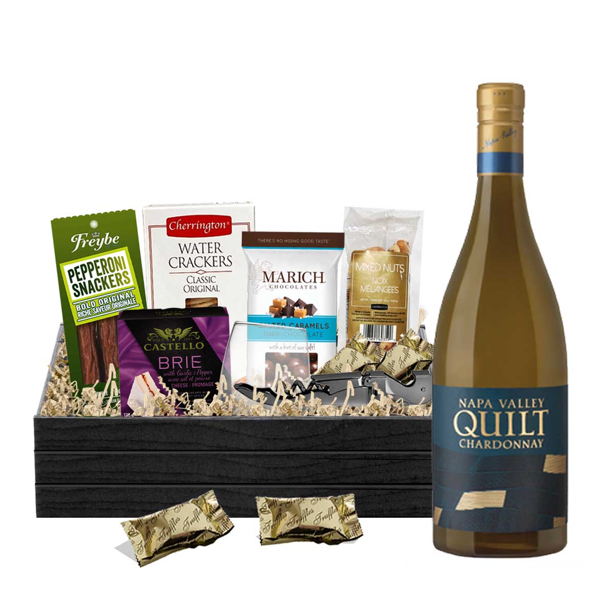 TAG Liquor Stores BC - Quilt Chardonnay Napa Valley 750ml Gift Basket