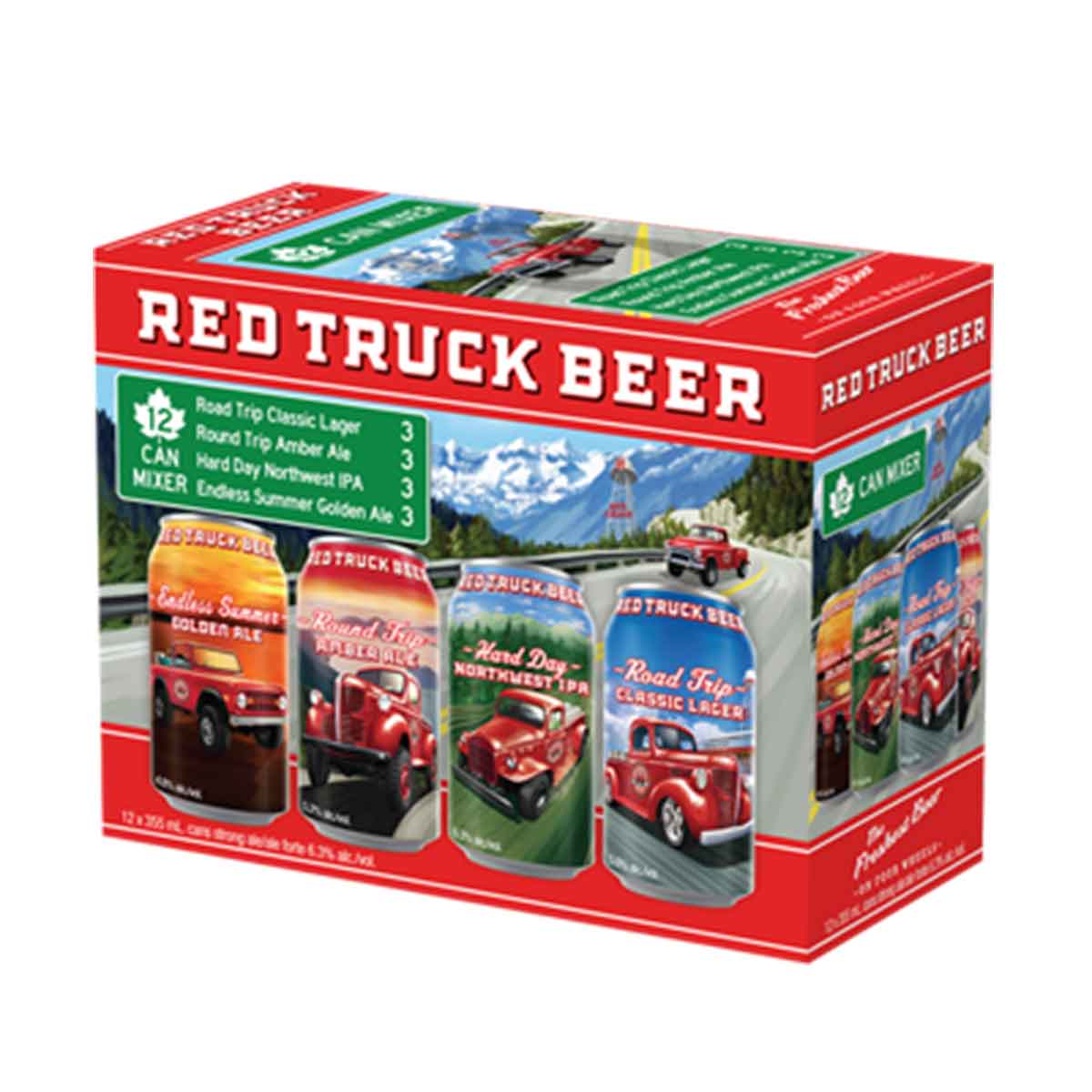 TAG Liquor Stores BC-RED TRUCK MIXER 12 CANS