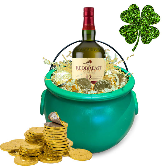 TAG Liquor Stores BC - Luck of the Irish Redbreast Whiskey & Chocolate Coins Gift Set