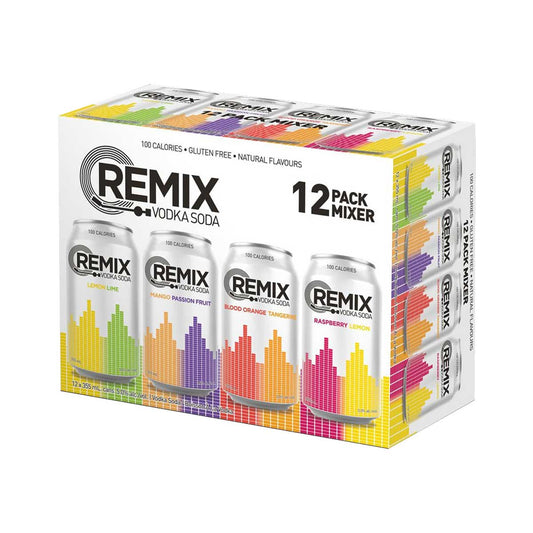 TAG Liquor Stores BC-REMIX VODKA SODA VARIETY PACK 12 CANS