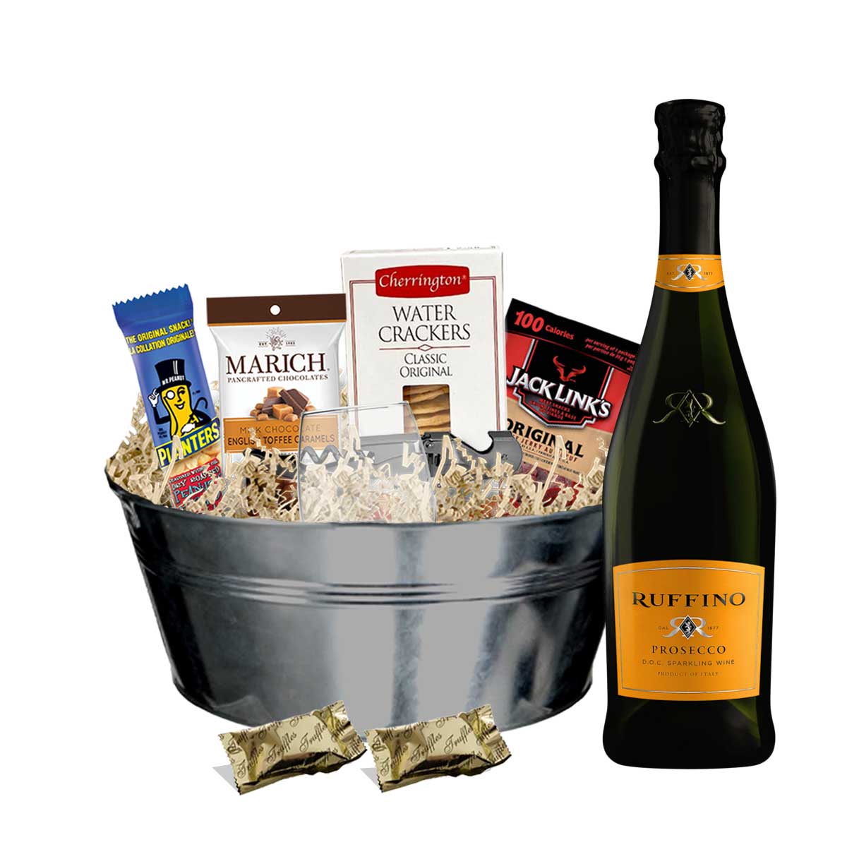 TAG Liquor Stores BC - Ruffino Prosecco 750ml Gift Basket