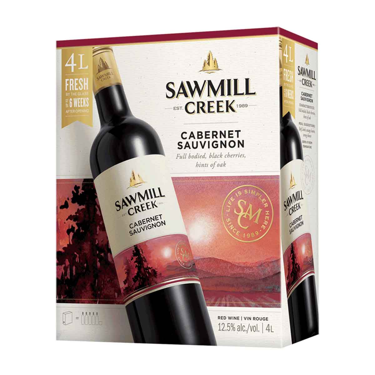 TAG Liquor Stores BC-SAWMILL CREEK CABERNET 4L