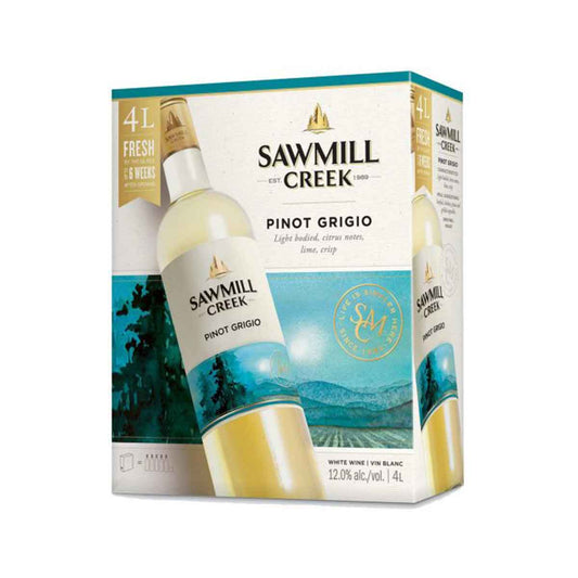 TAG Liquor Stores BC-SAWMILL CREEK PINOT GRIGIO 4L