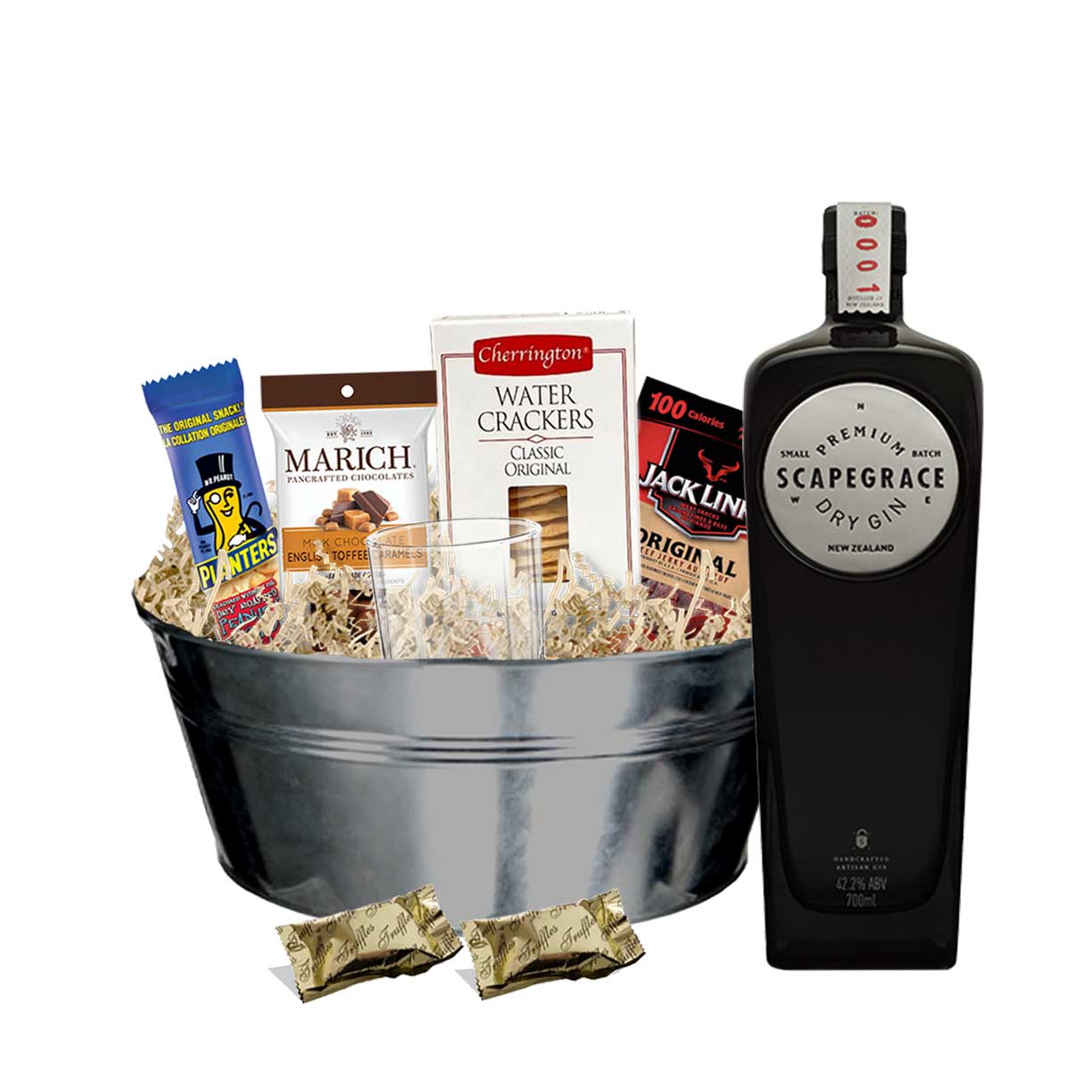 TAG Liquor Stores BC - Scapegrace Original Dry Gin 750ml Gift Basket