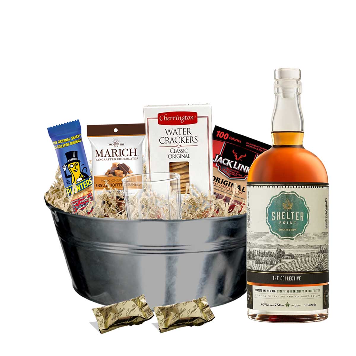 TAG Liquor Stores BC - Shelter Point The Collective Whisky 750ml Gift Basket
