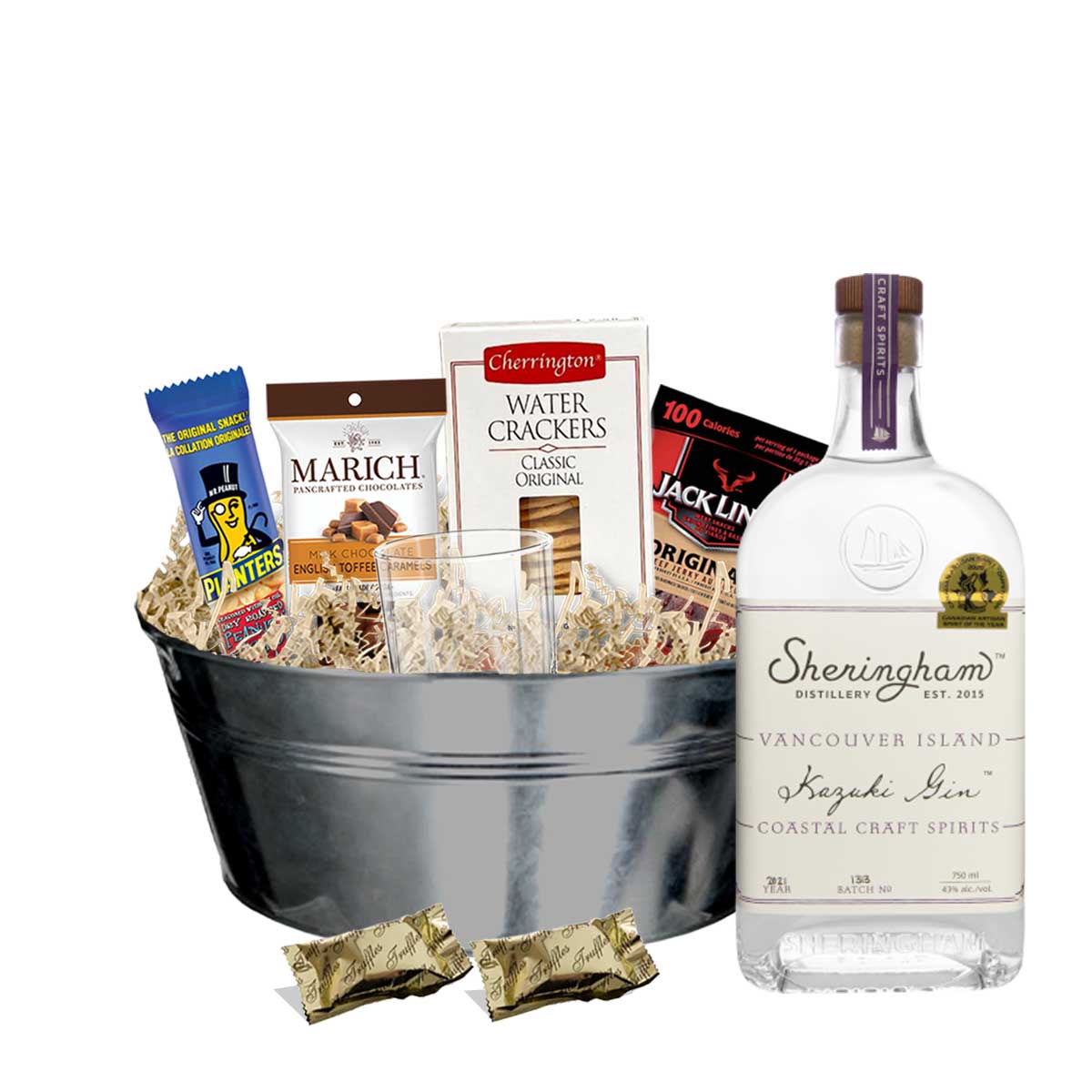 TAG Liquor Stores BC - Sheringham Kazuki Gin 750ml Gift Basket