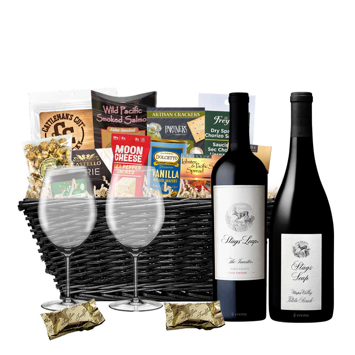 TAG Liquor Stores BC - Stags Leap Investor Red Blend & Stags Leap Petite Sirah 750ml X 2 Gift Basket