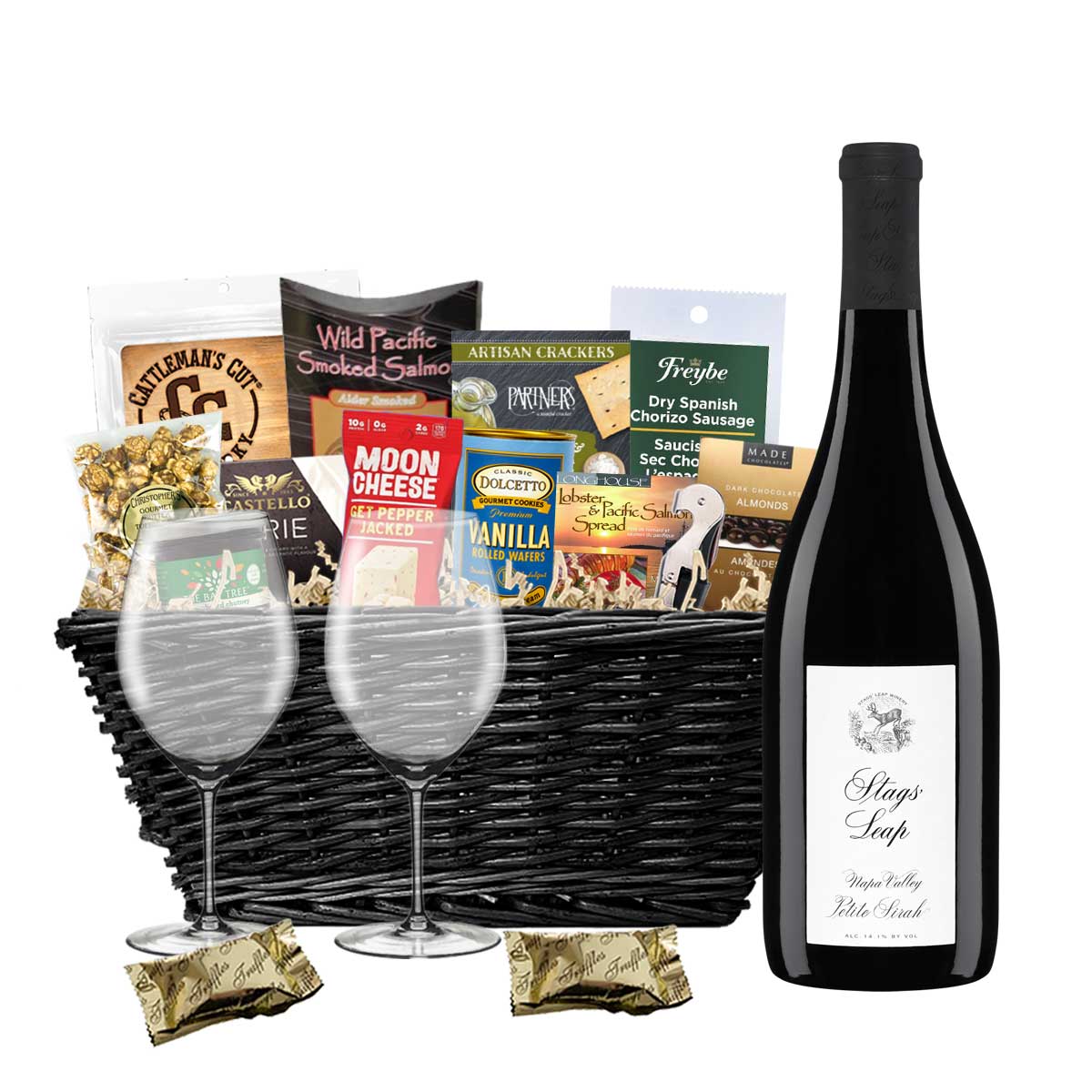 TAG Liquor Stores BC - Stags' Leap Petite Sirah 750ml Gift Basket