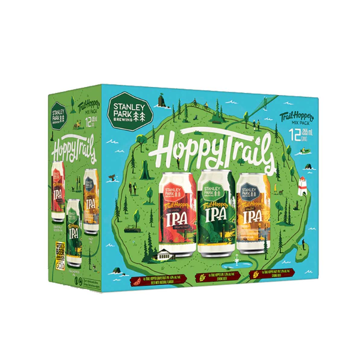 TAG Liquor Stores BC - Stanley Park Brewing Hoppy Trails 12 Can Mix Pack