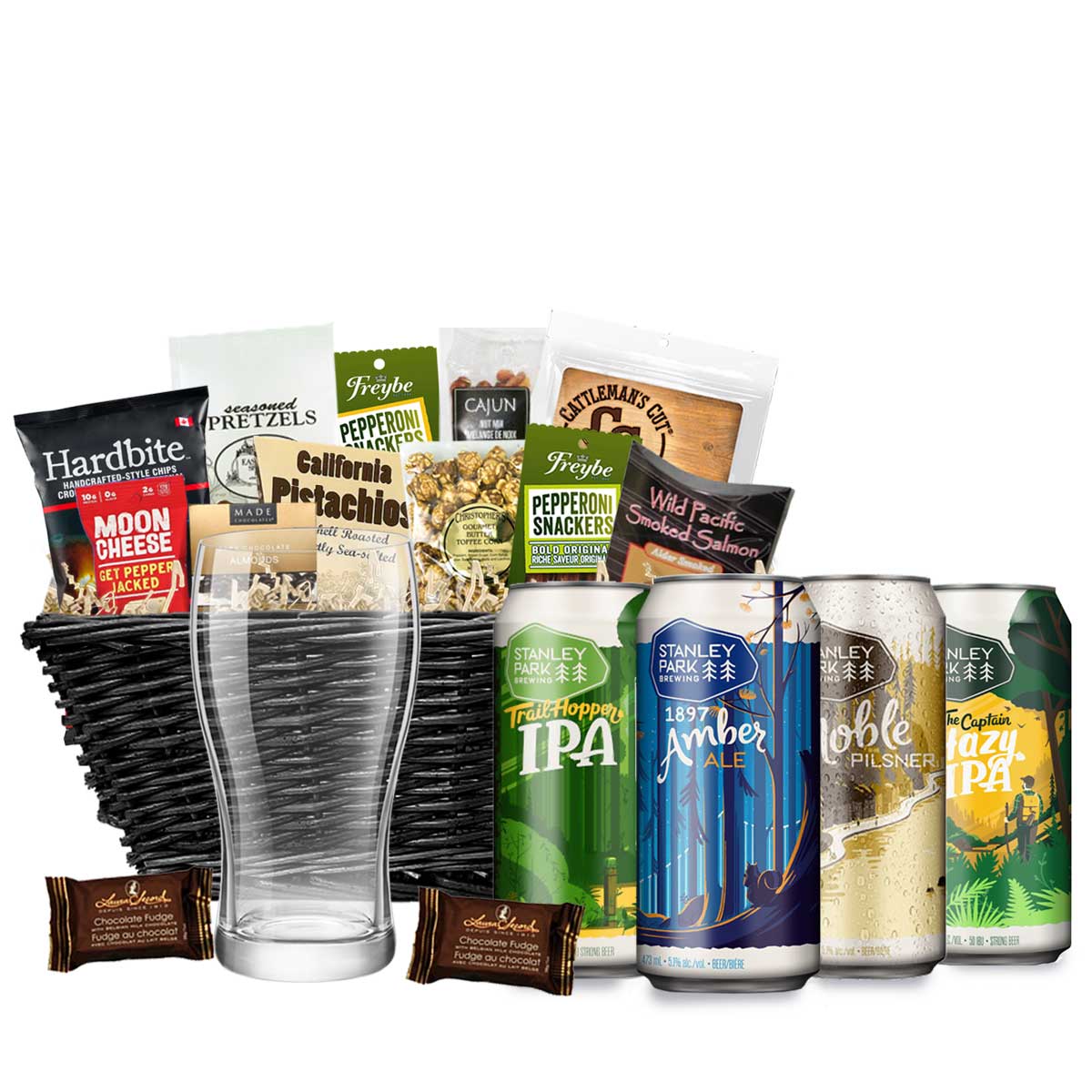 TAG Liquor Stores BC - Stanley Park Brewing Mixed Beer Gift Basket 4 X 473ml Cans