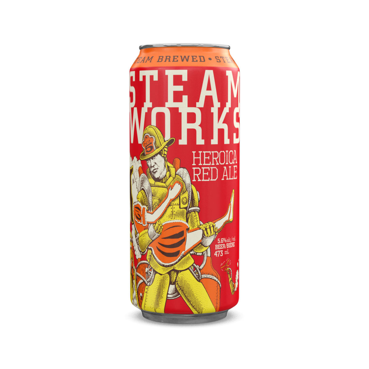 TAG Liquor Stores BC - Steamworks Brewery Heroica Red Ale 473ml Single Can