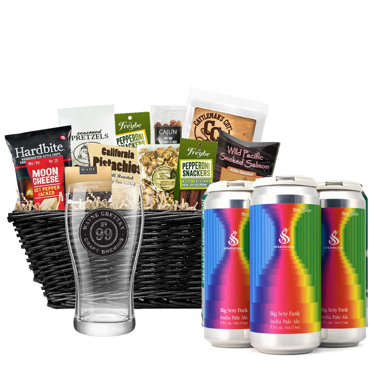 TAG Liquor Stores BC - Strathcona Beer Company Big Sexy Funk IPA Gift Basket 4 x Cans