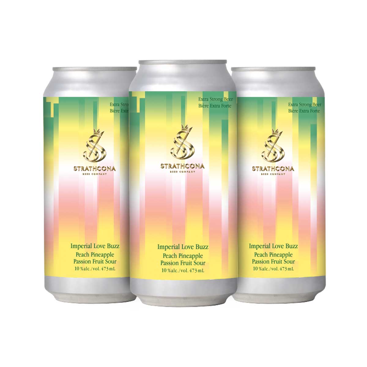 TAG Liquor Stores BC - Strathcona Love Buzz Peach Pineapple Sour 4 Pack Cans