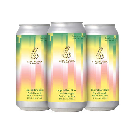 TAG Liquor Stores BC - Strathcona Love Buzz Peach Pineapple Sour 4 Pack Cans