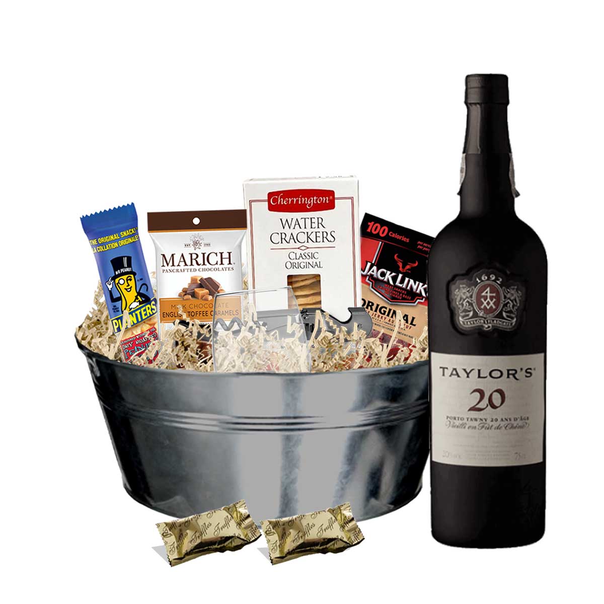 TAG Liquor Stores BC - Taylor Fladgate 20 Year-Old Tawny Port 750ml Gift Basket