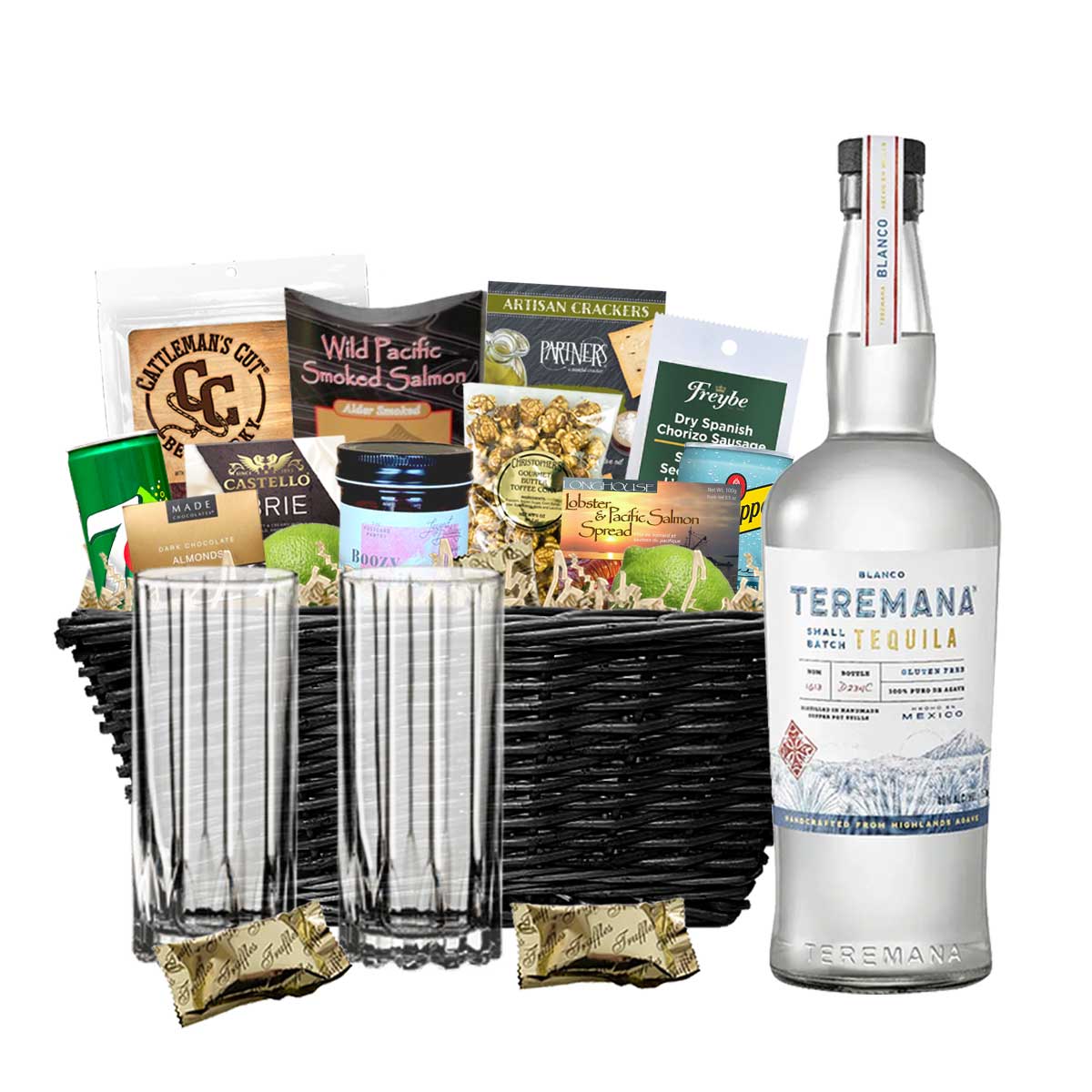 TAG Liquor Stores BC - Teremana Blanco Tequila 750ml Gift Basket