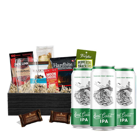 TAG Liquor Stores BC - Trading Post Best Coast IPA Gift Basket 4 x Cans