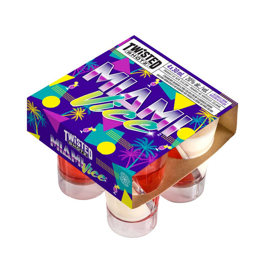 TAG Liquor Stores Delivery - Twisted Shotz Miami Vice 4 Pack