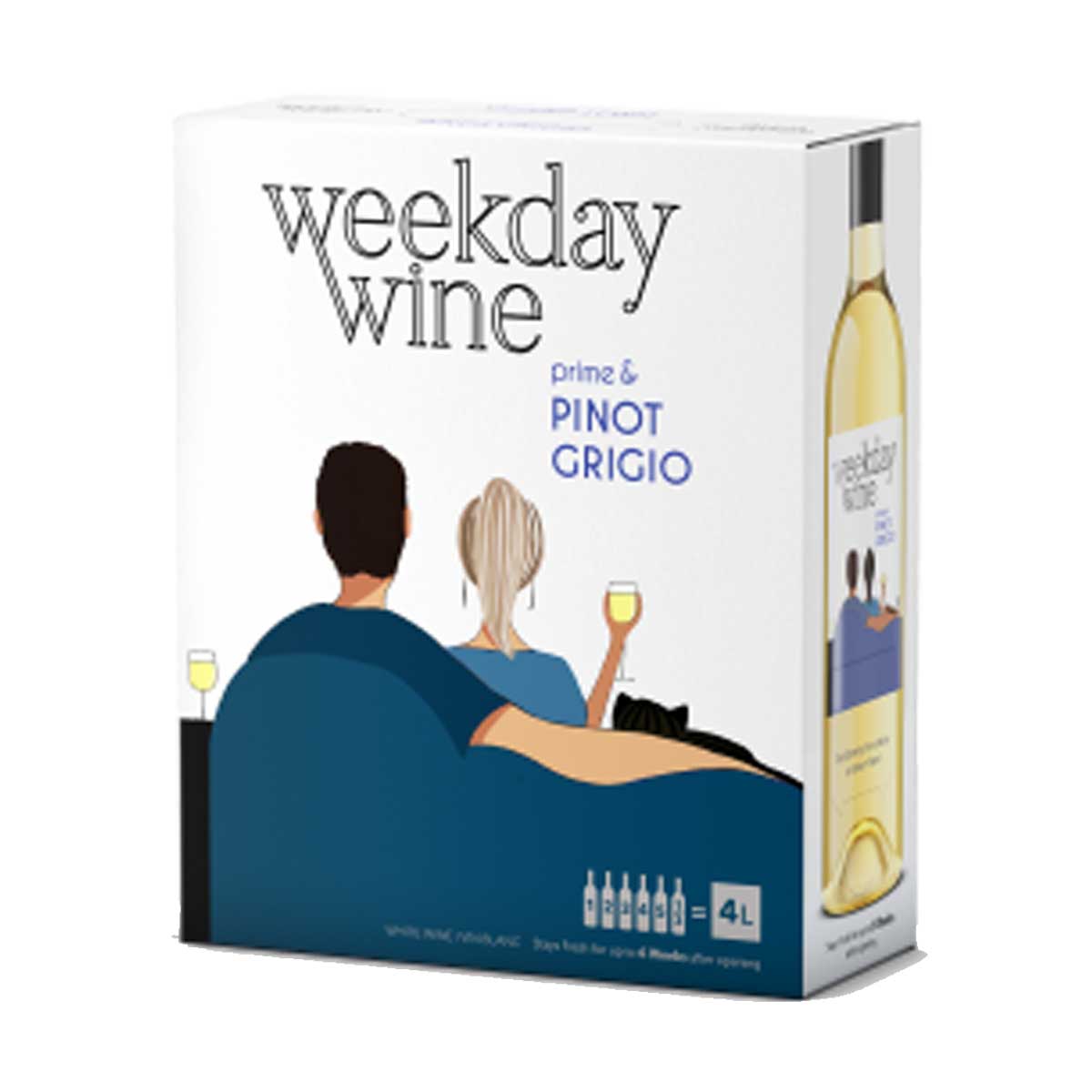 Weekday Wine Pinot Grigio 4L Box