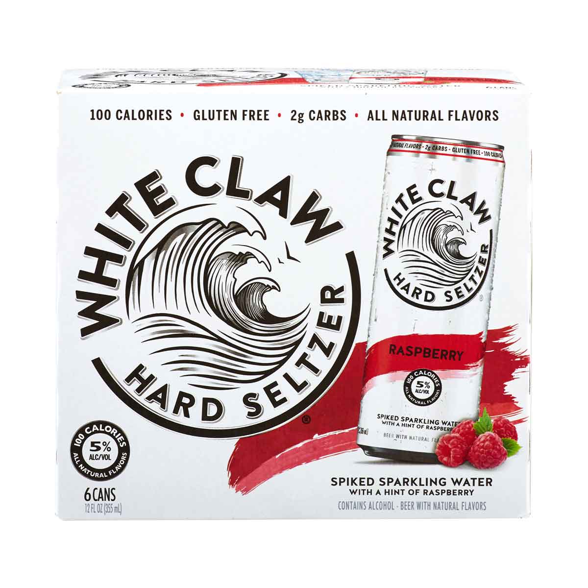 TAG Liquor Stores BC-WHITE CLAW RASPBERRY 6 CANS