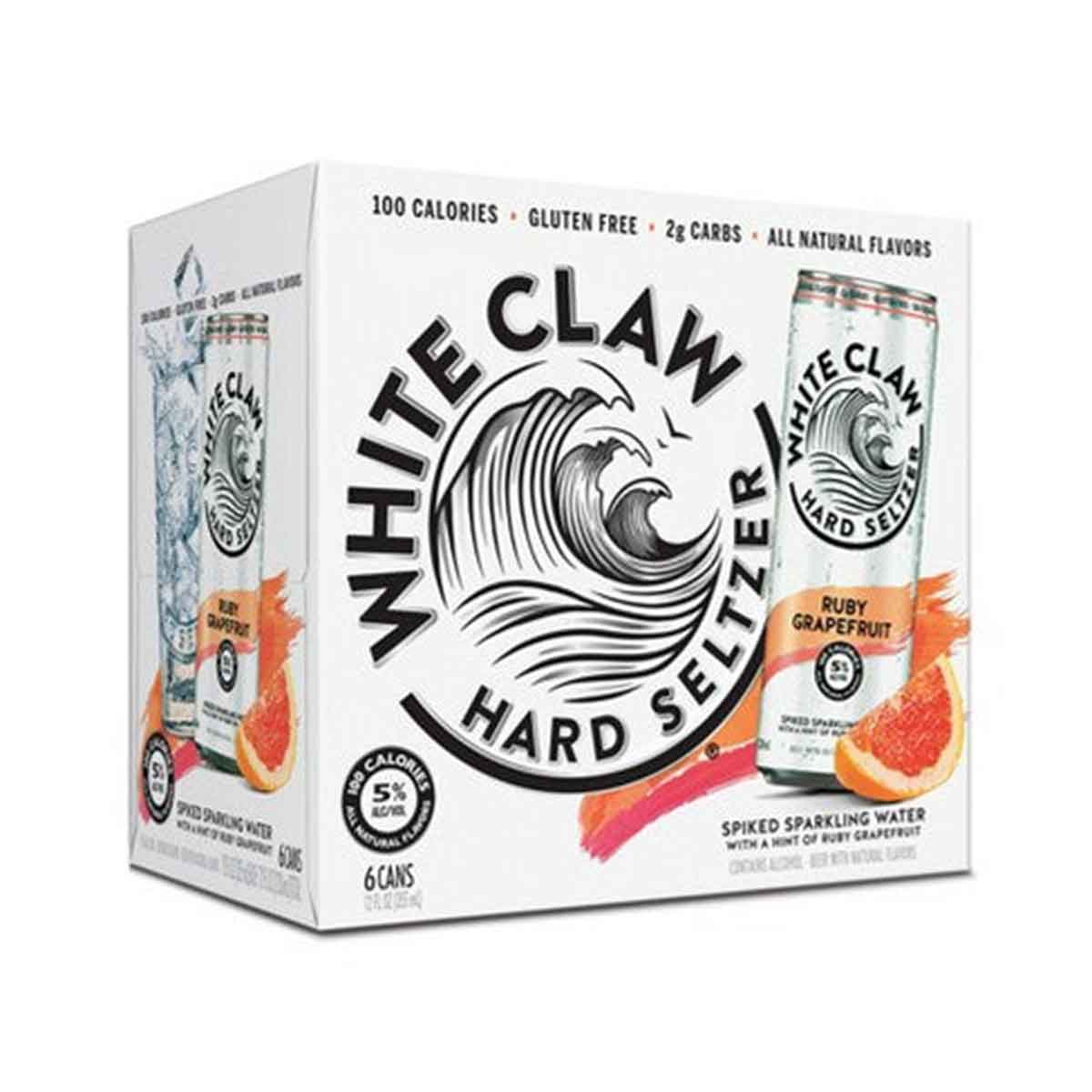 TAG Liquor Stores BC-WHITE CLAW GRAPEFRUIT 6 CAN