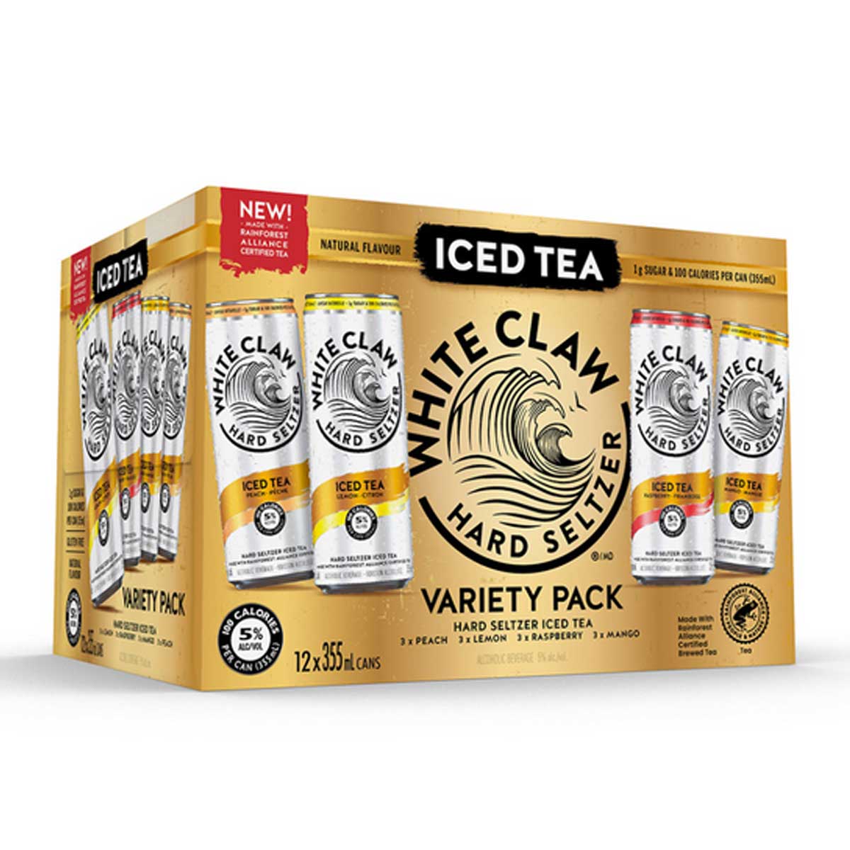 TAG Liquor Stores BC - White Claw Iced Tea Variety 12 Can Pack