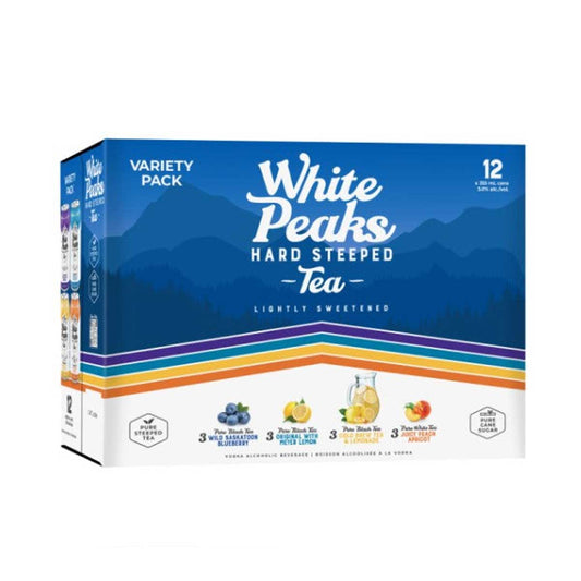 White Peaks Hard Steeped Tea Variety 12 Pack Can