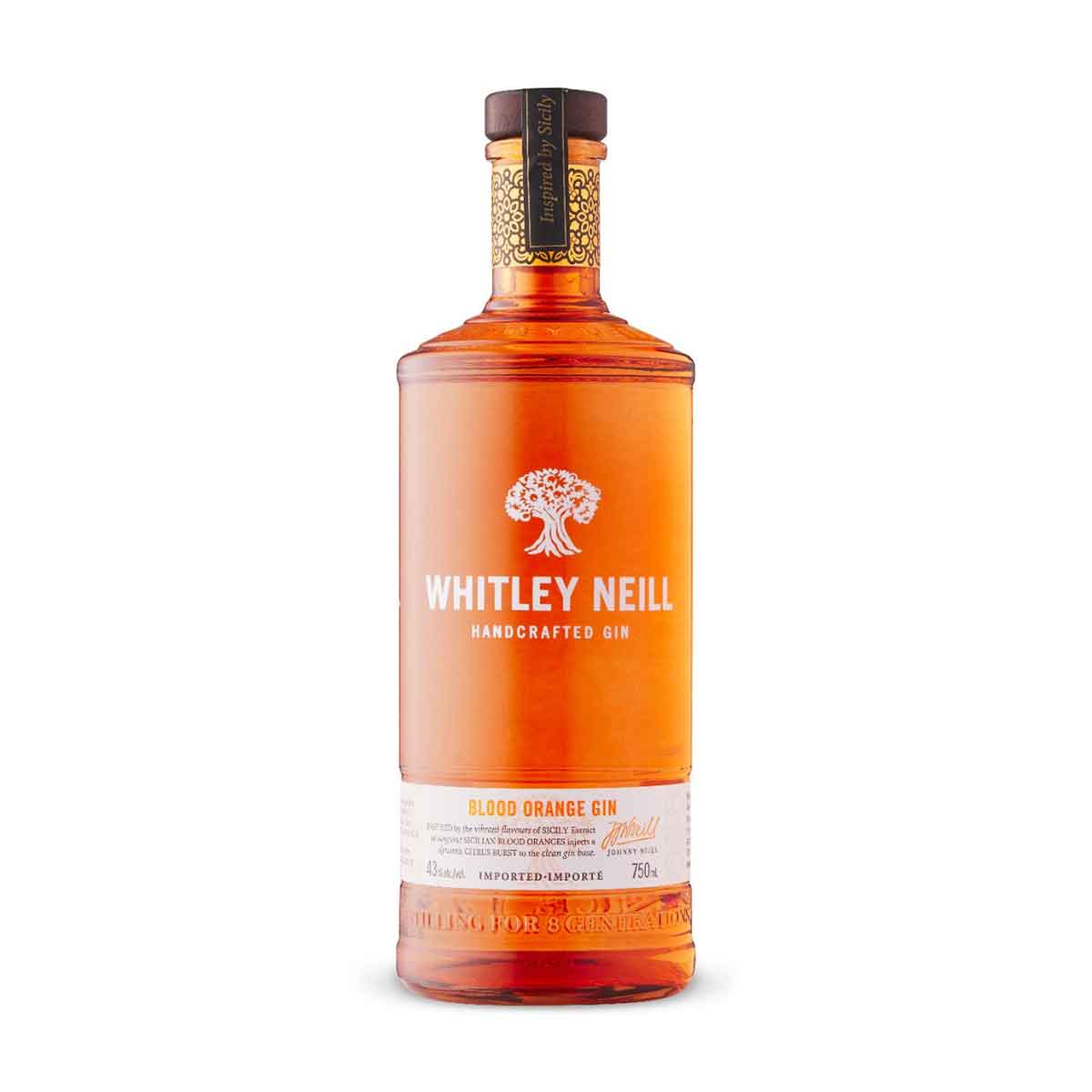 TAG Liquor Stores BC-WHITLEY NEILL BLOOD ORANGE GIN 750ML