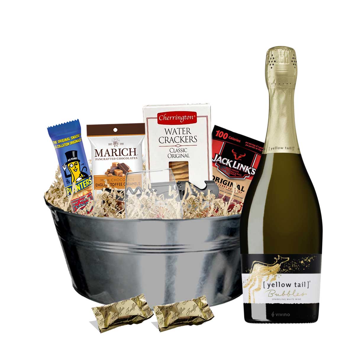 TAG Liquor Stores BC - Yellow Tail Bubbles 750ml Gift Basket