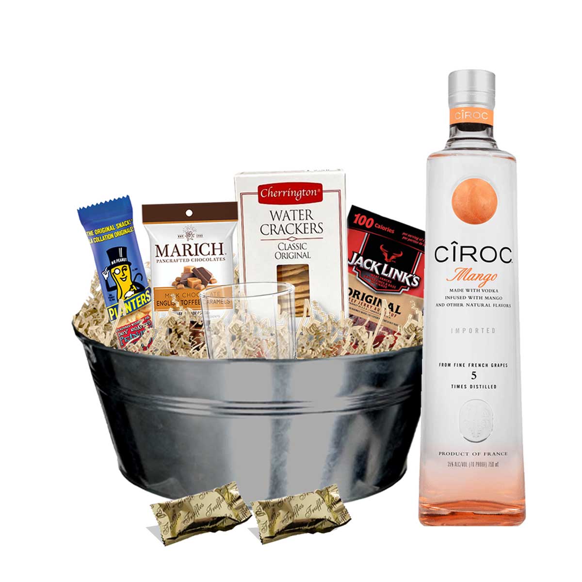 TAG Liquor Stores BC - Ciroc Mango Vodka 750ml Gift Basket