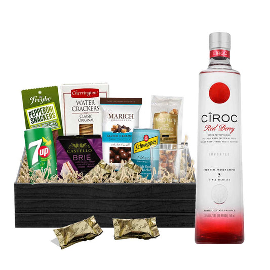 TAG Liquor Stores BC - Ciroc Red Berry Vodka 750ml Gift Basket