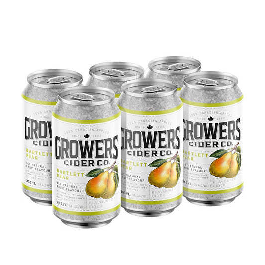 TAG Liquor Stores BC-GROWERS BARTLETT PEAR 6 CANS